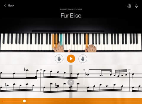 Flowkey iPad piano app