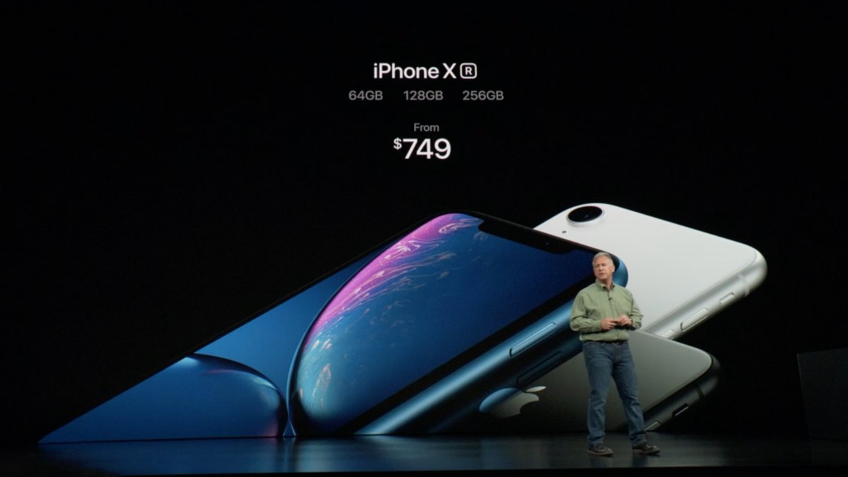 iPhone XR costs $749