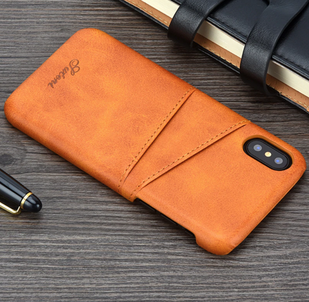 Luxury Leather iPhone Xs Max Card Holder Case