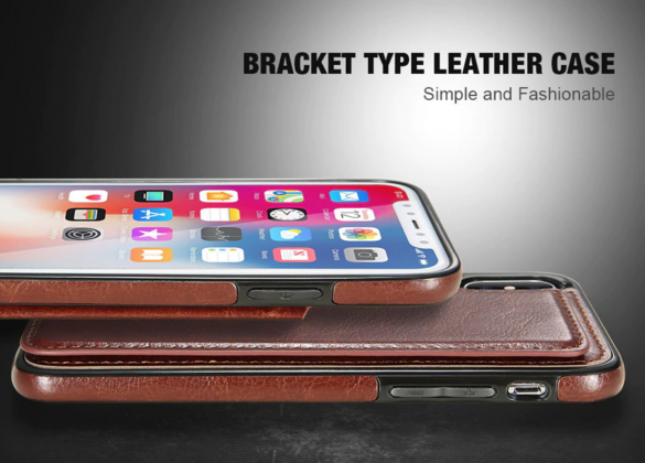 Side Flip Leather Wallet Case