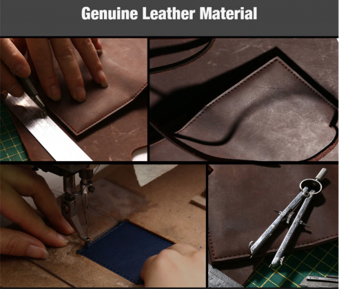 Pure Leather Flip Wallet Case
