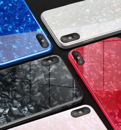 Multi Coloured Tempered Glass Case
