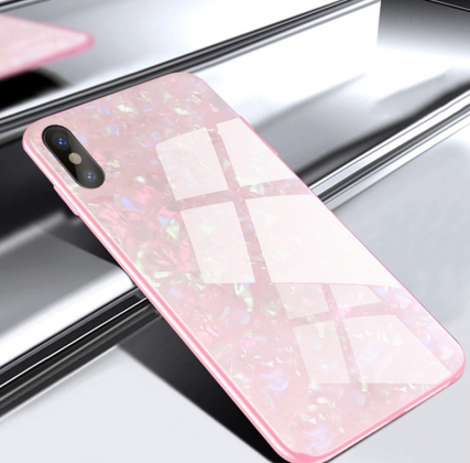 Pink Tempered Glass Case