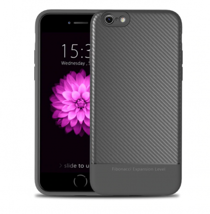 Thin Carbon Fiber Case Grey Two Sides