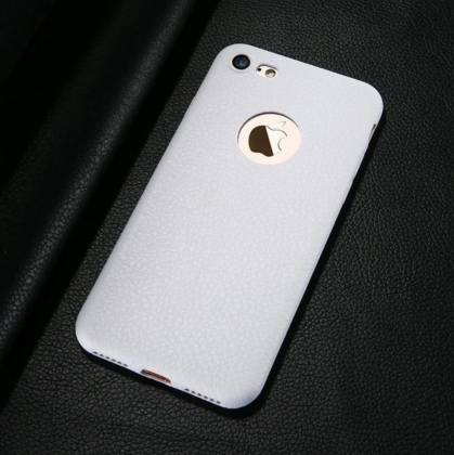 White Ultra Thin Soft Leather Case